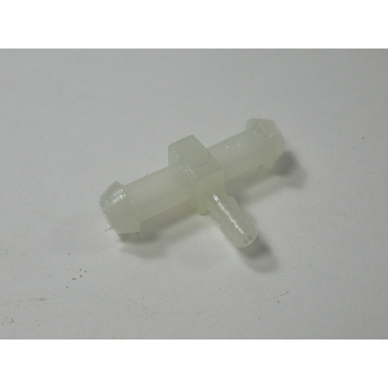 1/8 Fuel T white polyurethane fuel barb Tee motorcycle automotive gas line