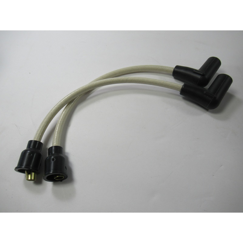 7mm Spark plug wires 10 Triumph Lucas # 54956466 D2207 WHITE copper wire