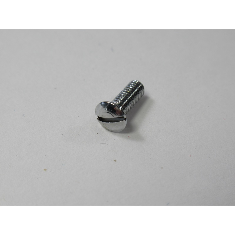 97-0687 4BA chrome screw oval head slot head