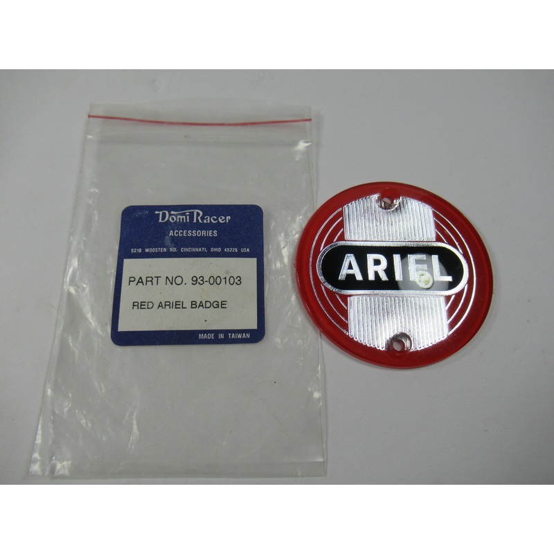 ARIEL square 4 NH VH FH models 1954 55 56 57 58 59 BADGE RED