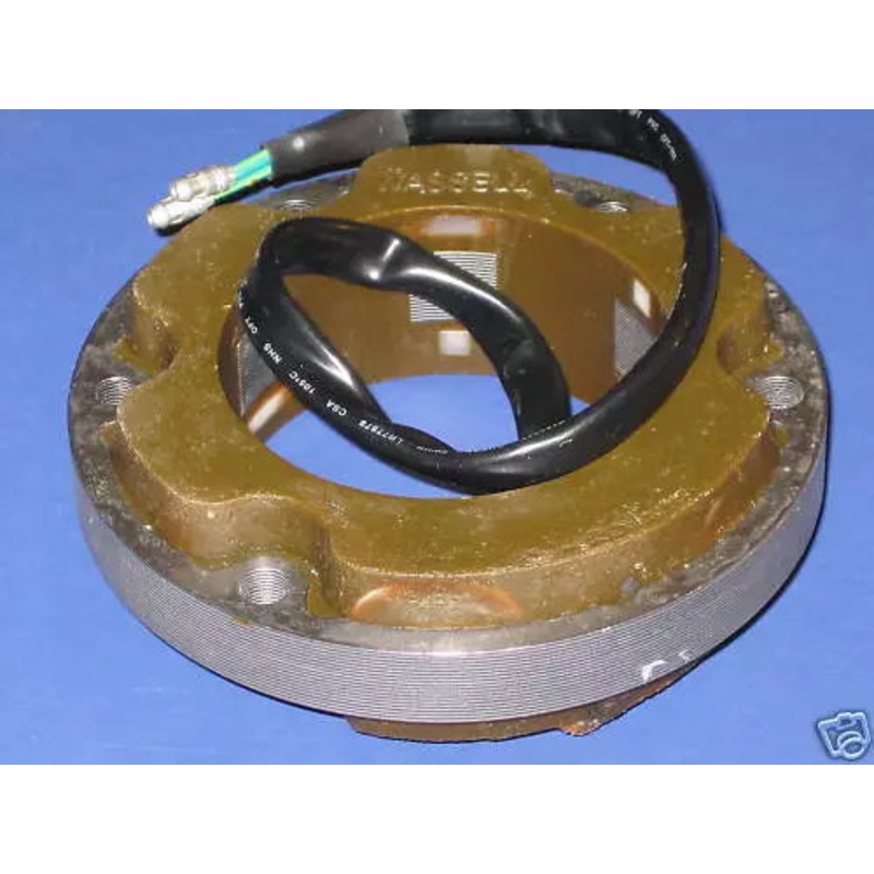 High output stator single phase 16 Amp 200 watt Triumph Norton BSA 2 wire lead HO