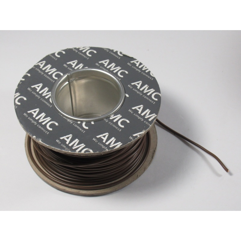 Lucas wire by the foot, 1 foot of Brown wire UK Made