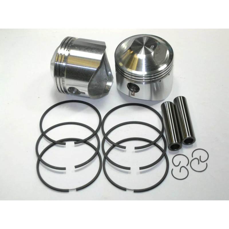 TRIUMPH Big bore piston set 650 to 750 STD Aerco UK Made Hastings rings standard