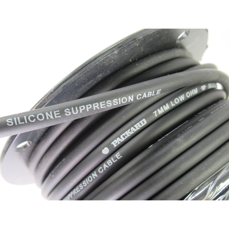 Packard Silicone Suppression Cable Black Spark Plug Wire 7mm Low Ohm By Foot