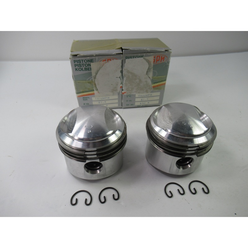 Triumph pre-Unit 500 plus 20 .020 over piston set with rings GPM 63.5MM T500