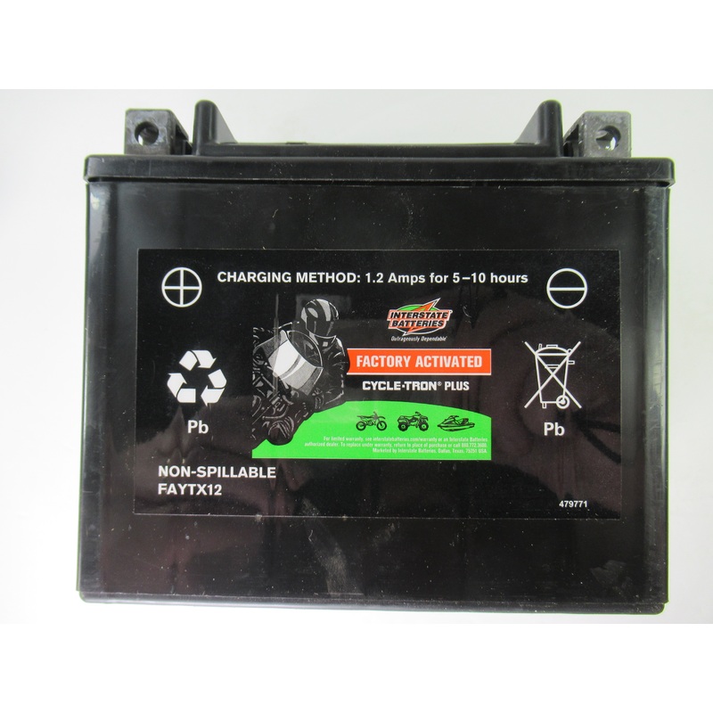 Triumph T100 Bonneville Battery Interstate Batteries YTX12 12V 10Ah 180CCA 01-13