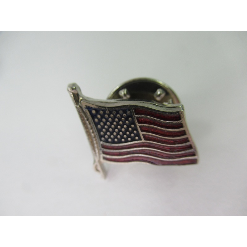 Vintage USA Flag Lapel Hat Pin antique United States of America stars and strips