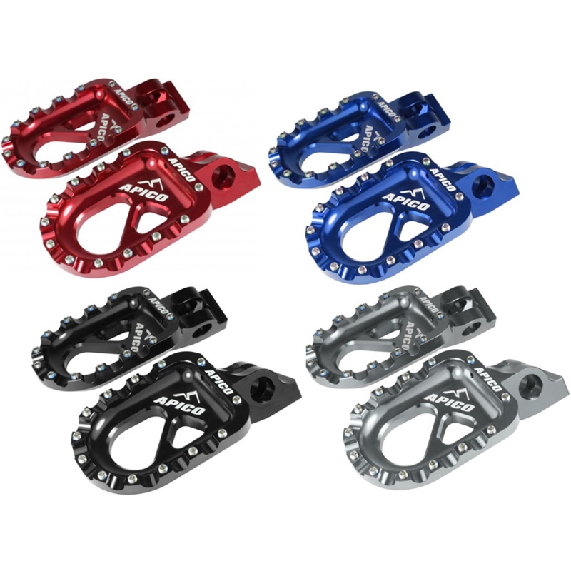 APICO ALUMINIUM CNC MACHINED FOOTRESTS