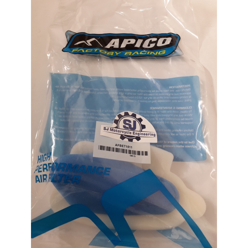 APICO BETA EVO 2T & 4T AIR FILTER