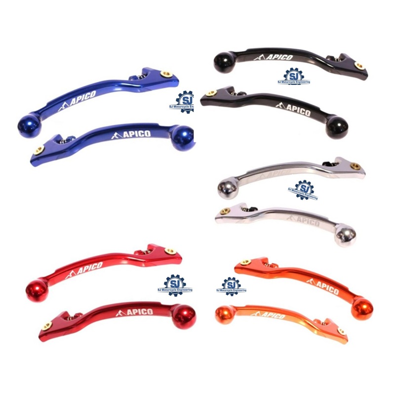 APICO ELITE AJP/BRAKTEC BRAKE & CLUTCH LEVER SET (5 COLOURS)