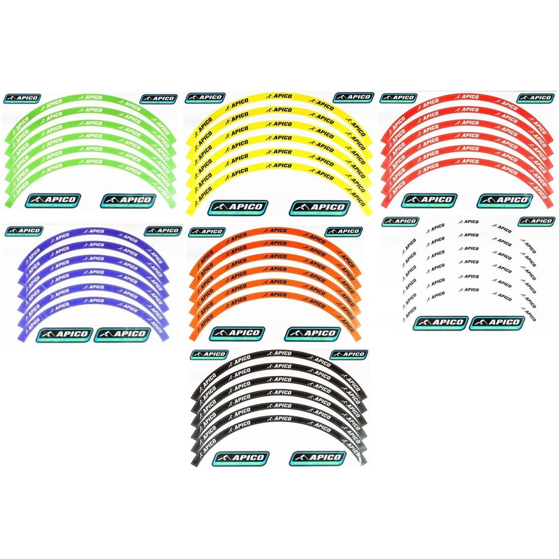 APICO 18 & 21 WHEEL RIM DECAL SET (FRONT & REAR)