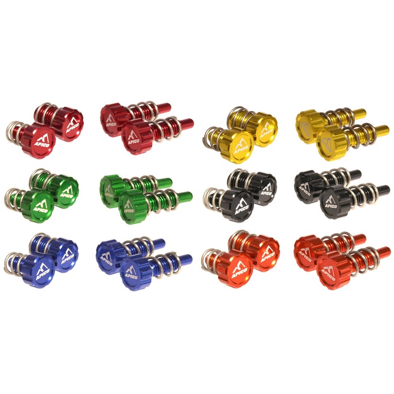 APICO BRAKE AND CLUTCH LEVER ADJUSTER SET AJP/BRAKTEC (6 COLOURS)