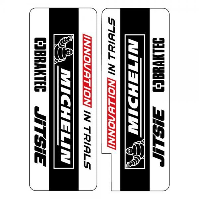 JITSIE FORK DECALS (MICHELIN OR DUNLOP)