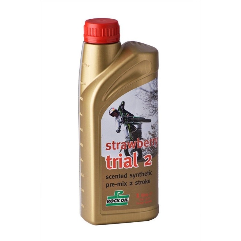ROCK OIL STRAWBERRY SCENTED TRIAL 2 TWO STROKE OIL