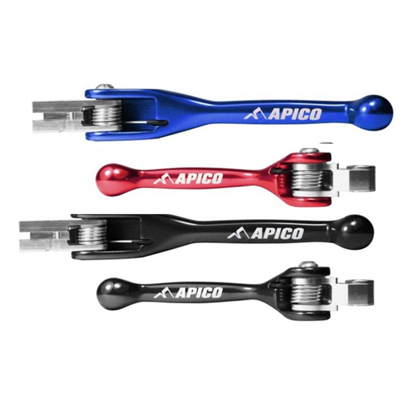 APICO FLEXI TRIALS BIKE BRAKE AND CLUTCH LEVER SET (3 COLOURS)
