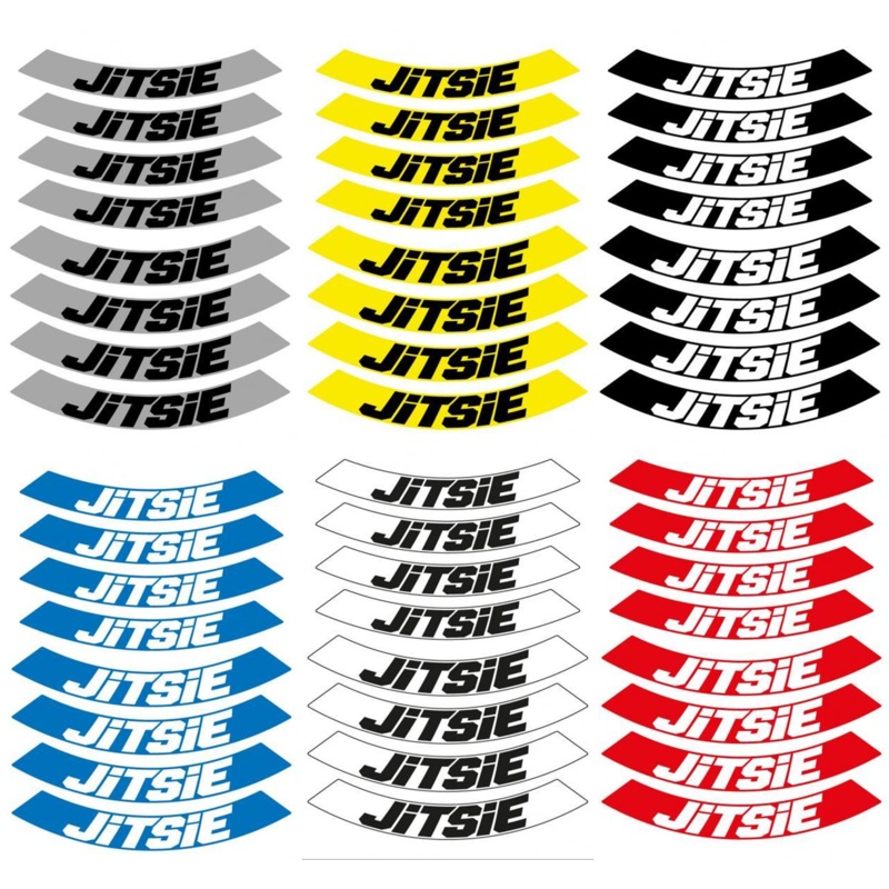 JITSIE 18 & 21 WHEEL RIM STICKER KIT FRESH DESIGN