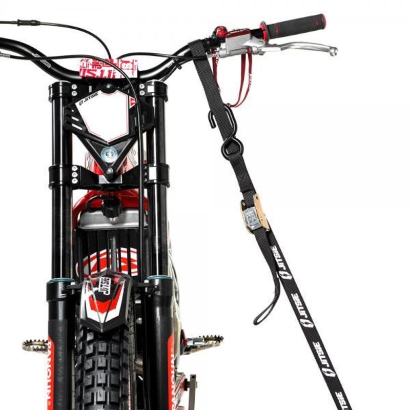 JITSIE TRIALS BIKE TIE DOWNS BLACK HEAVY DUTY