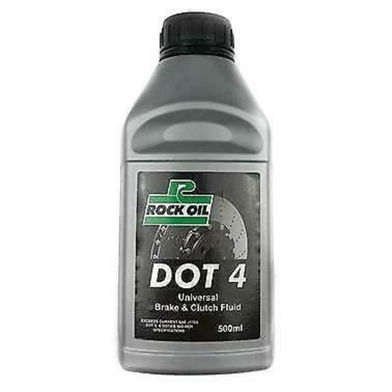 ROCK OIL DOT 4 HYDRAULIC BRAKE AND CLUTCH FLUID 500ML