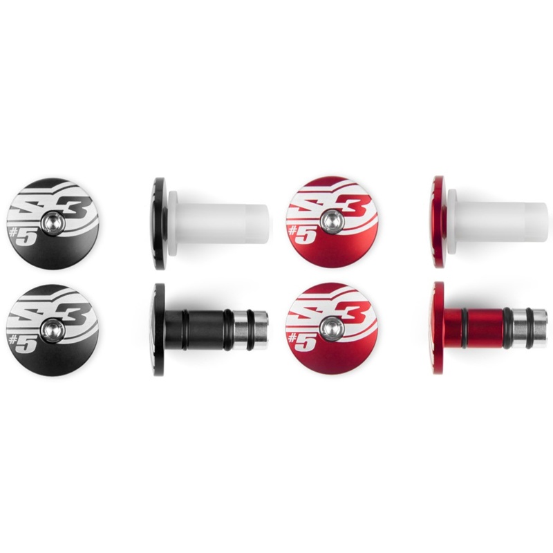 S3 ALUMINIUM BAR ENDS 5|12mm Black|12mm Red|14mm Black|14mm Red|14mm Blue
