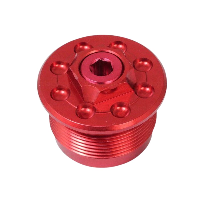 GENUINE TECH TRIALS FORK PRE LOAD ADJUSTER LEFT HAND ALLOY STANCHIONS