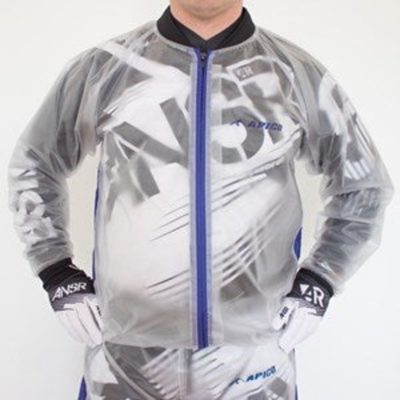 APICO RAIN JACKET CLEAR & BLUE