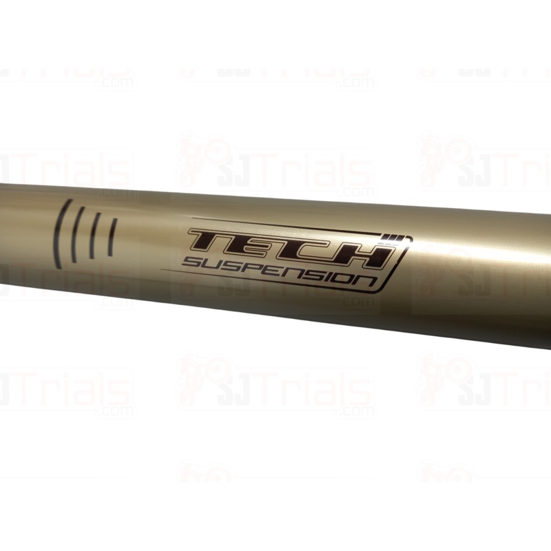 LEFT TECH TRIALS FORK TUBE STANCHION WITH TECH LOGO
