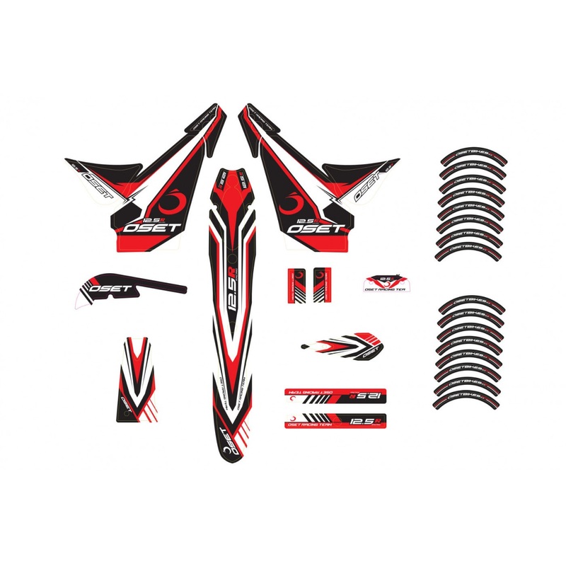OSET 12.5 RACING STICKER KIT 2016 DESIGN