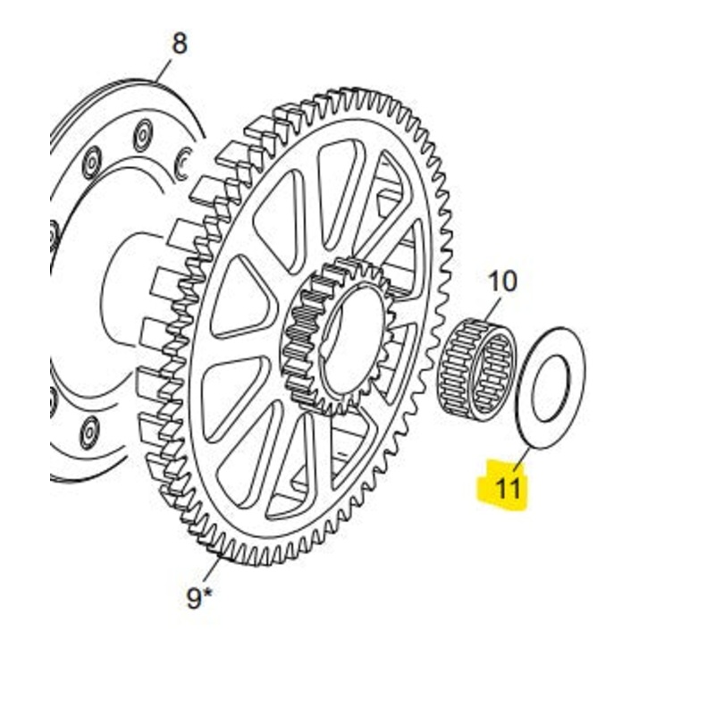 SCORPA SHERCO CLUTCH BASKET THRUST WASHER