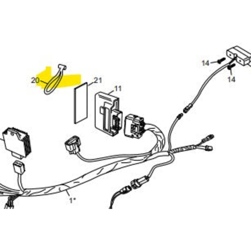 SCORPA SHERCO ECU HOLDER 2023 ONWARD