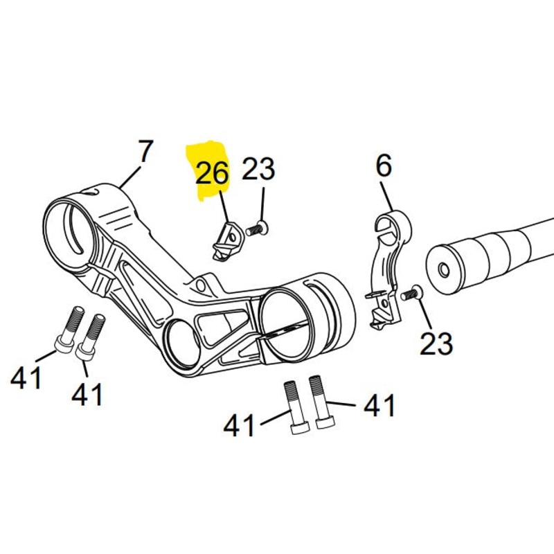 SCORPA / SHERCO FRAME PROTECTOR RH