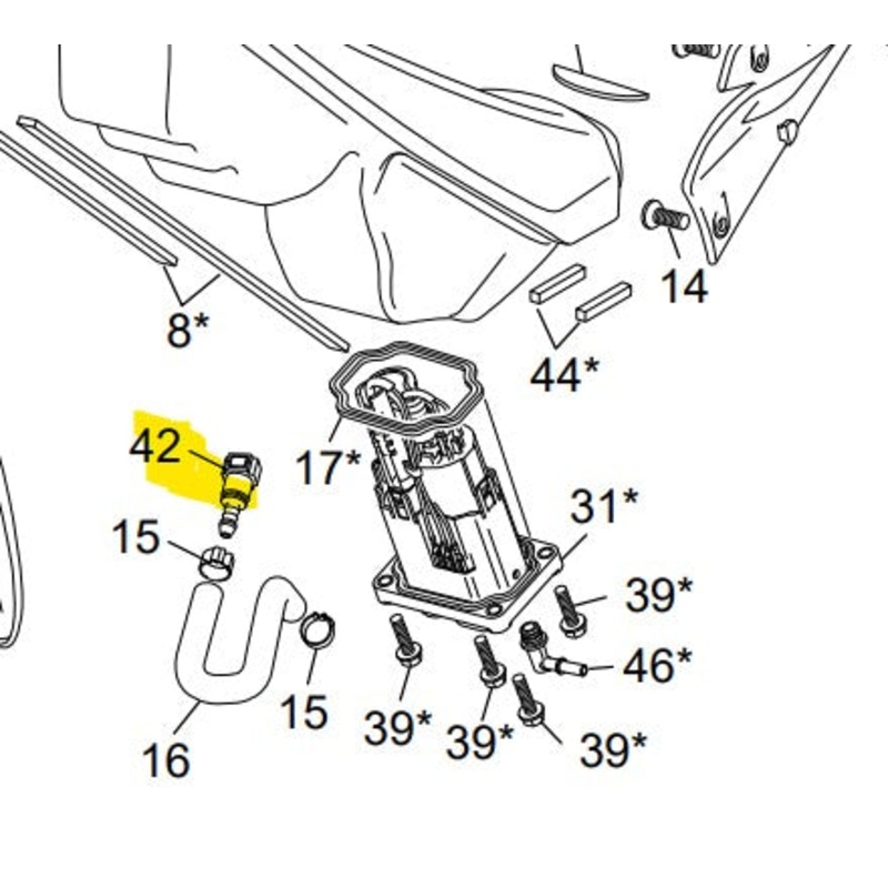 SCORPA SHERCO FUEL LINE CONNECTOR 2023 ONWARD