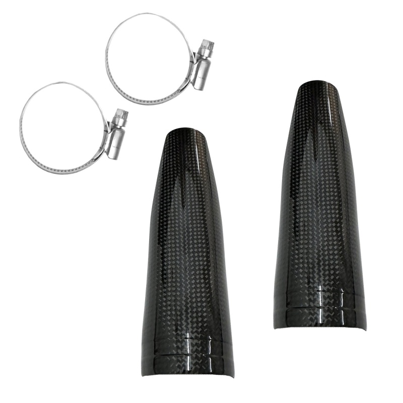 CARBON FIBRE FORK STANCHION GUARDS- TECH FORKS