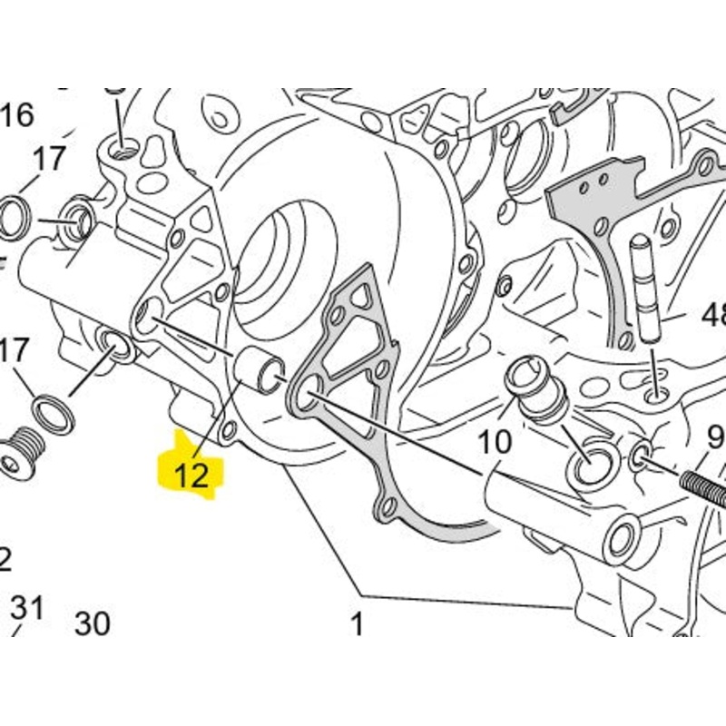 CRANKCASE DOWEL DIA 14mmX16
