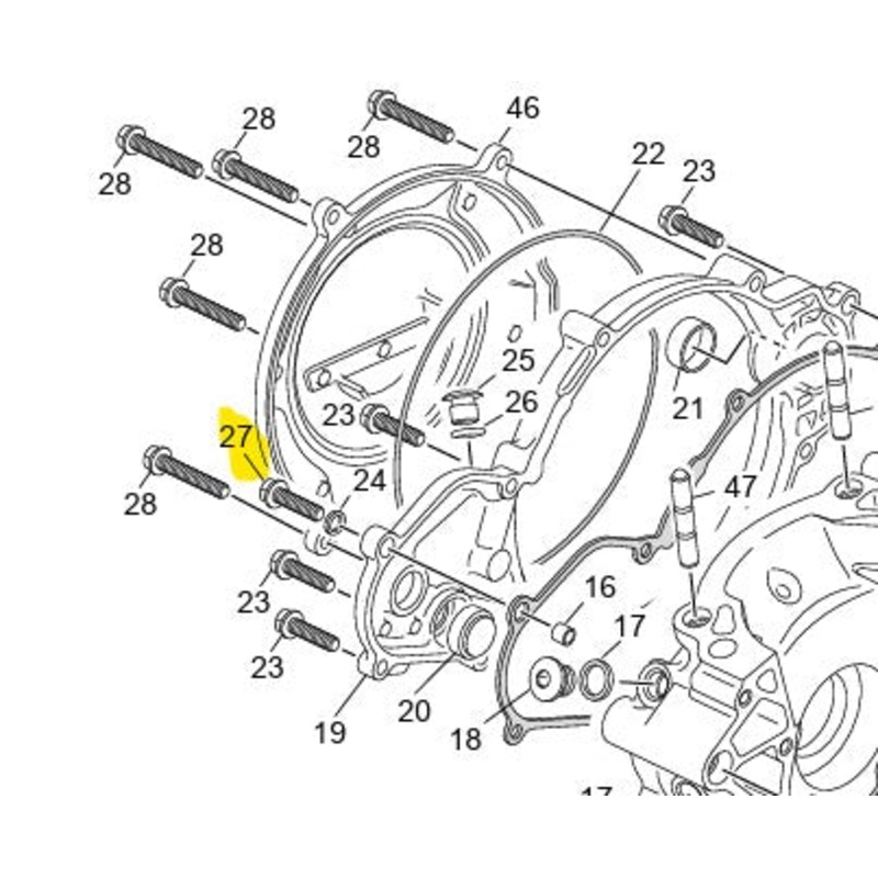 M5 X 25 FLANGED BOLT