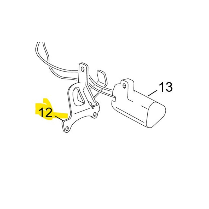 SCORPA SHERCO BATTERY SUPPORT BRACKET