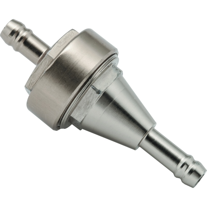 BikeMaster 1/4in Inline Fuel Filter – Titanium