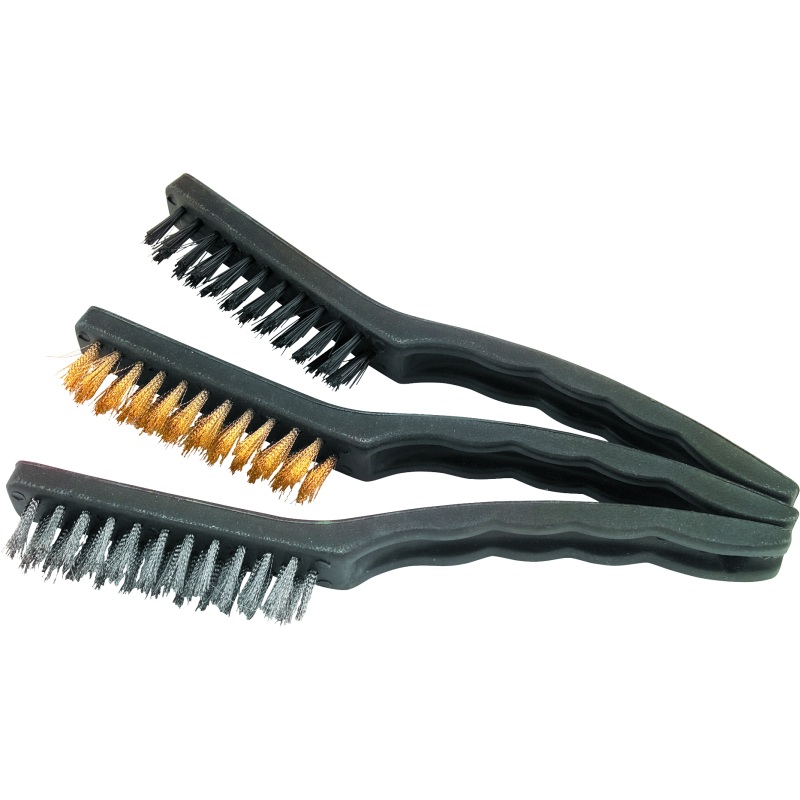BikeMaster 3-pc Nylon/Wire Brush Set