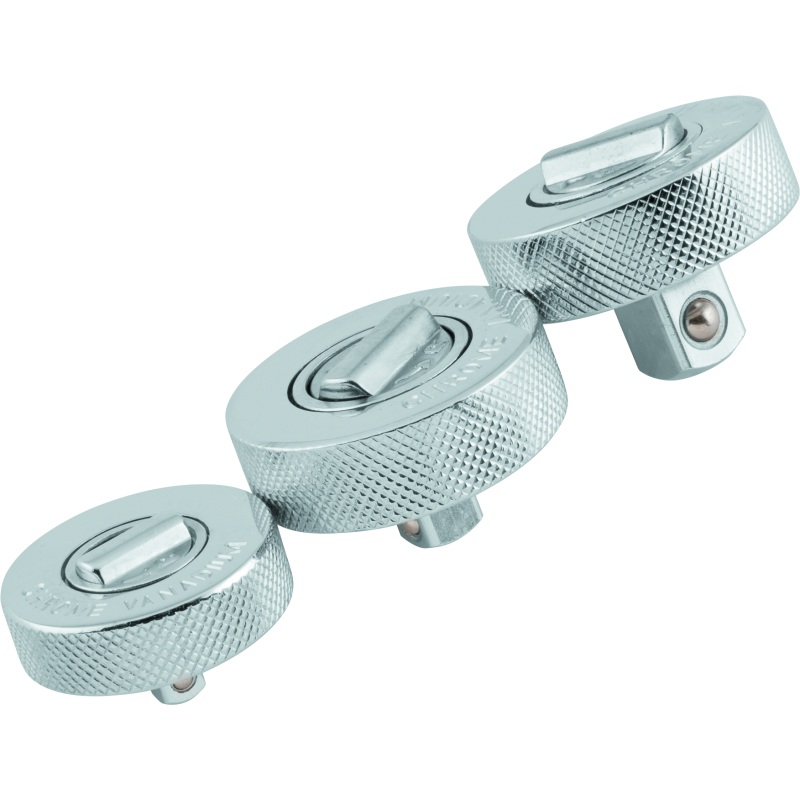 BikeMaster 3-pc Palm Rachet Set – 1/4in Drive / 3/8in Drive / 1/2in Drives