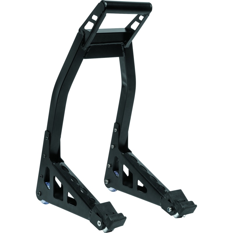 BikeMaster Universal Aluminum Stand – Front – Black