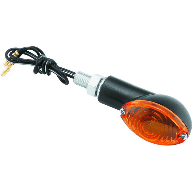 BikeMaster Ministalk Marker Light Oval – Black/Amber