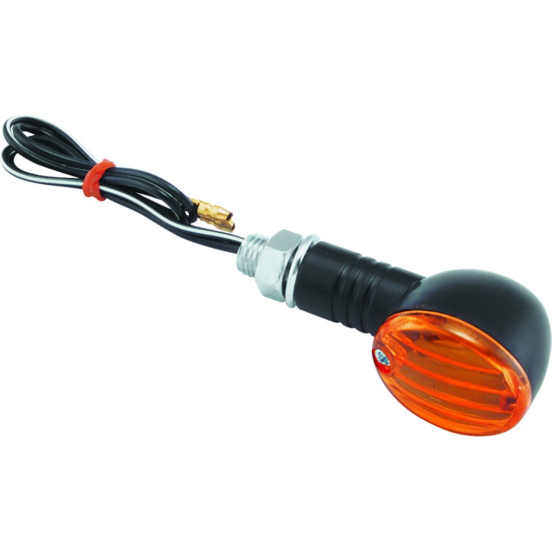 BikeMaster Ministalk Marker Light Round – Black/Amber