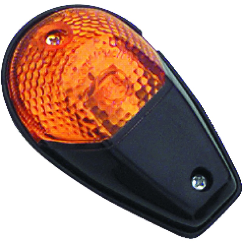 BikeMaster Universal Flush Mount Marker Light – Black/Amber