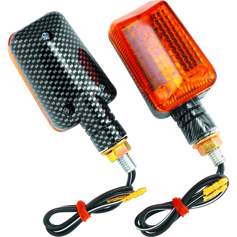 BikeMaster Universal Ministalk Marker Light – Carbon/Amber