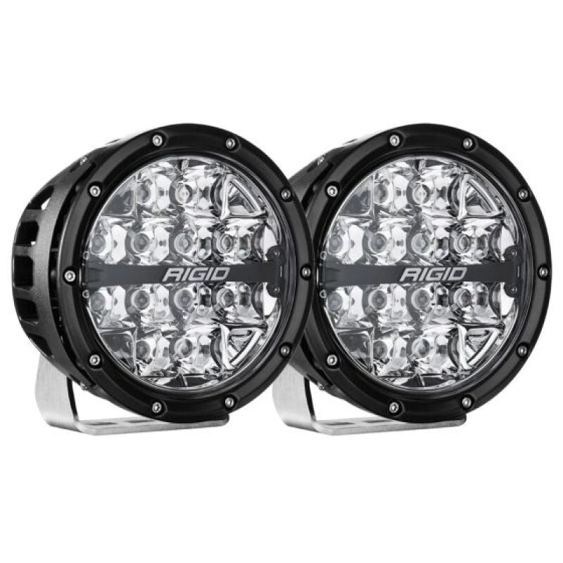 Rigid Industries 360-Series 6in LED Off-Road Spot Beam – RGBW (Pair)