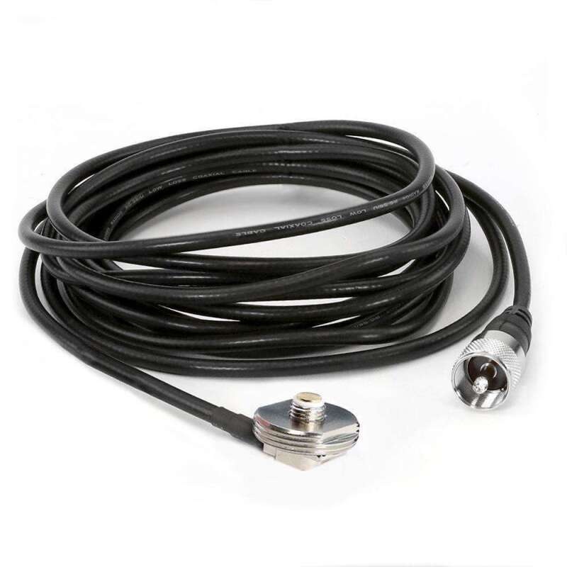 Rugged Radios 15 Ft Antenna Coax Cable with 3/8 NMO Mount