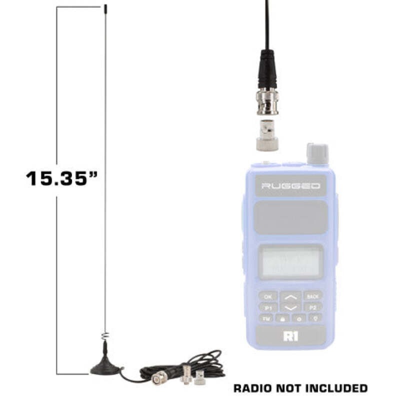 Rugged Radios Magnetic Mount Dual Band Antenna for Rugged Handheld Radios R1 RDH-X V3 RDH-16 RH-5R