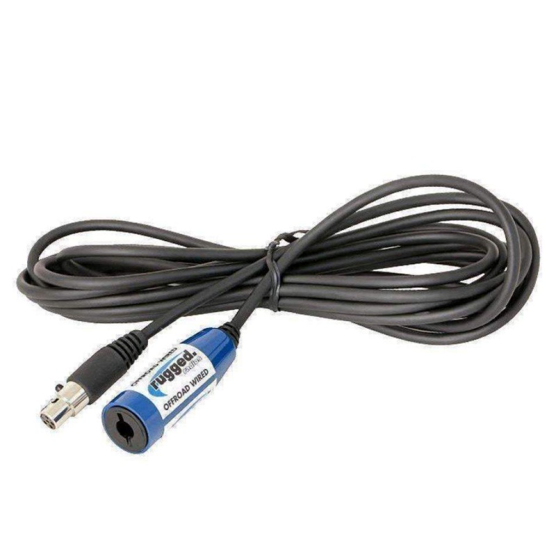 Rugged Radios OFFROAD Straight Cable to Intercom (Select Length) 16 Feet