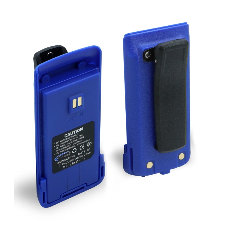 Rugged Radios Replacement Lithium Battery for R1 Handheld Radio w/12v Charge Port