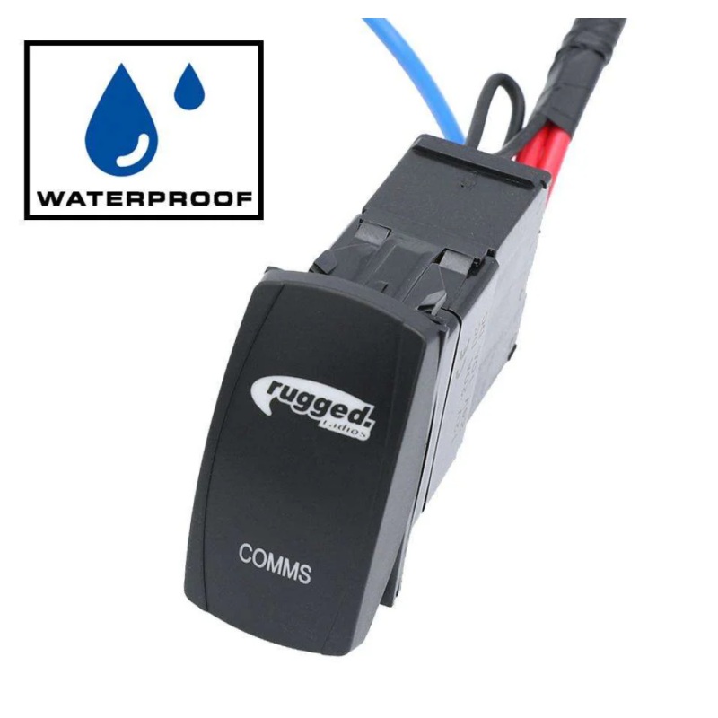 Rugged Radios Rocker Power Switch for Waterproof Mobile Radios and Rugged Intercoms
