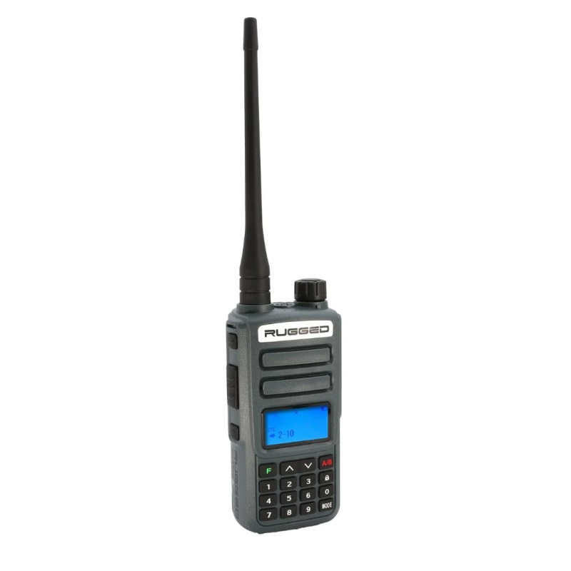 Rugged Radios Rugged GMR2 PLUS – GMRS / FRS Two Way Handheld Radio Grey